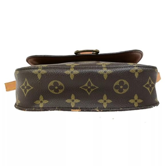 LOUIS VUITTON Saint Cloud MM Shoulder Bag Monogram Leather Brown - Picture 15 of 16